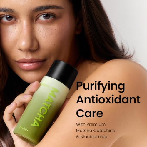 beplain Matcha Catechin Skin Purifying Essence for Face | Hydrating & Balancing Facial Essence for Glowy Skin | Suitable for Sensitive Skin | K-Beauty (5.07 fl oz / 150 ml) (Matcha Catechin Duo)