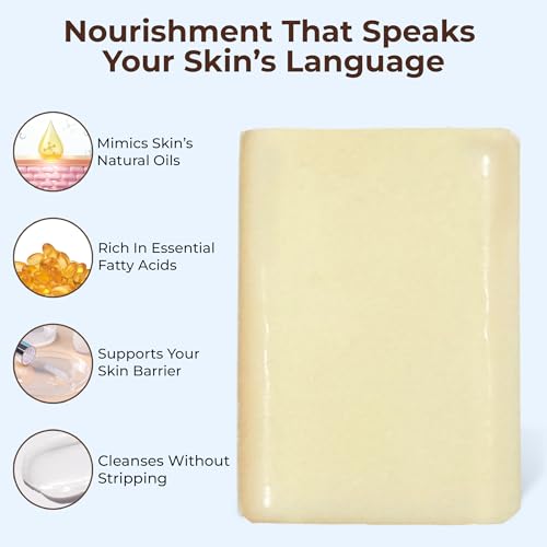 All-Natural Grass-Fed Tallow Soap Bars - Gentle Lavender Scent, Pack of 3