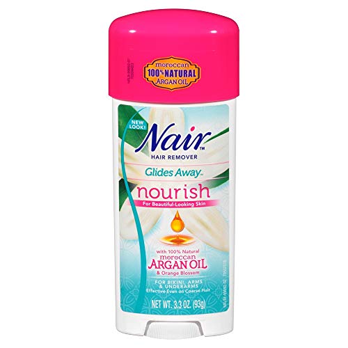 Hair Removal Cream Stick with Argan Oil - Fast & Easy Bikini & Leg Hair Remover - 3.3oz (97ml) Twin Pack