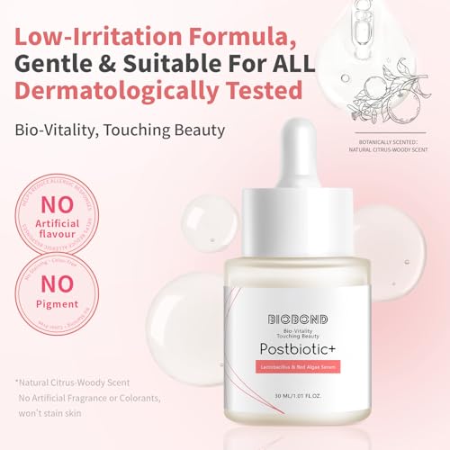 Lactic Acid Gentle Exfoliating Serum, For Brightening, Repair, Hydrating & Even Tone, With Postbiotic Lactobacillus, Centella & Red Algae, Pore Minimizer Skincare for Sensitive Skin, 1 Fl Oz