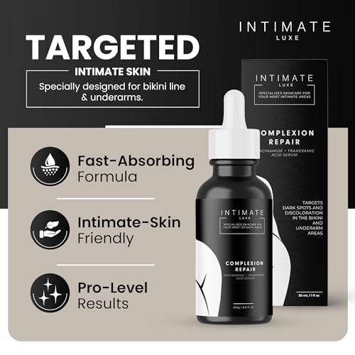 Complexion Repair Serum ? Fragrance-Free Brightening Serum for Bikini Line & Underarms ? Helps Improve the Look of Dark Spots & Uneven Tone ? pH Balanced for Intimate Areas ? 1 fl oz