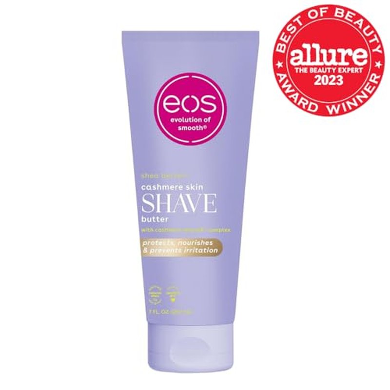 eos Cashmere Skin Collection Shave Butter- Vanilla Cashmere,Non-Foaming,Moisturizing,Prevents Razor Burn,Shave Cream for Women,eos-Shave Cream,7 fl oz,(Pack of 2)