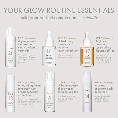 No.16 Glow Face Serum ? Hyaluronic Acid Serum for Face with Vitamin C for Hydration, Brightening & Even Skin Tone ? Gentle, Fragrance-Free for Sensitive Skin, 30mL