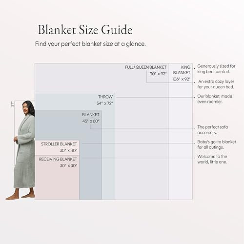 Barefoot Dreams CozyChic Ribbed Throw Blanket - Carbon 54x72 Inches