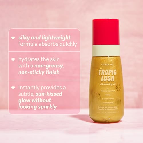 Hydrating Shimmer Body Oil with Gold Pearls - Natural Glow & Sun-Kissed Finish