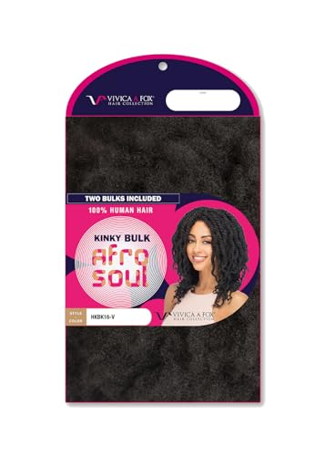 Human Hair Afro Curl Kinky Bulk Extension 16 Inch - 280g, 5.8 Ounce - Natural Variation 280 / 5.8 Ounce