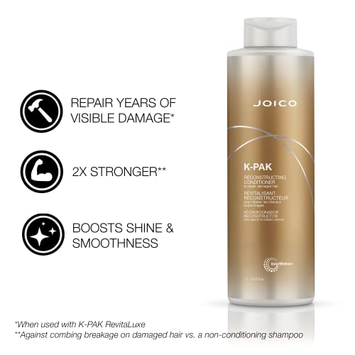 Joico K-PAK Reconstructing Shampoo & Conditioner Set 67.6 Fl Oz for Damaged Hair