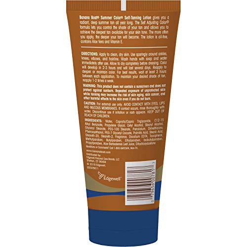 Deep Dark Self Tanning Lotion - Oil-Free, Aloe & Vitamin E, 6oz x4 Value Pack