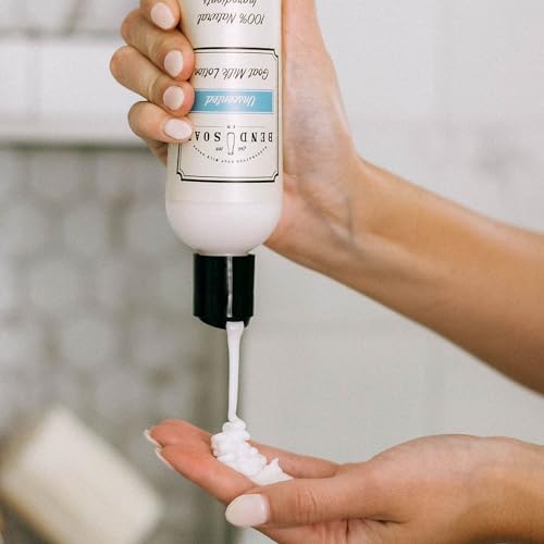 Unscented Goat Milk Lotion - Gentle Hydrating Formula for Sensitive Skin, 8oz Pack of 1