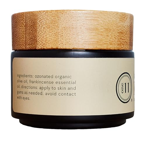 ONE11-Ozonated Olive Oil ?Pure, Natural, Organic Ozone Skincare for Face & Body ? Oxygenated Healing Lotion, Moisturizer & Beauty Oil