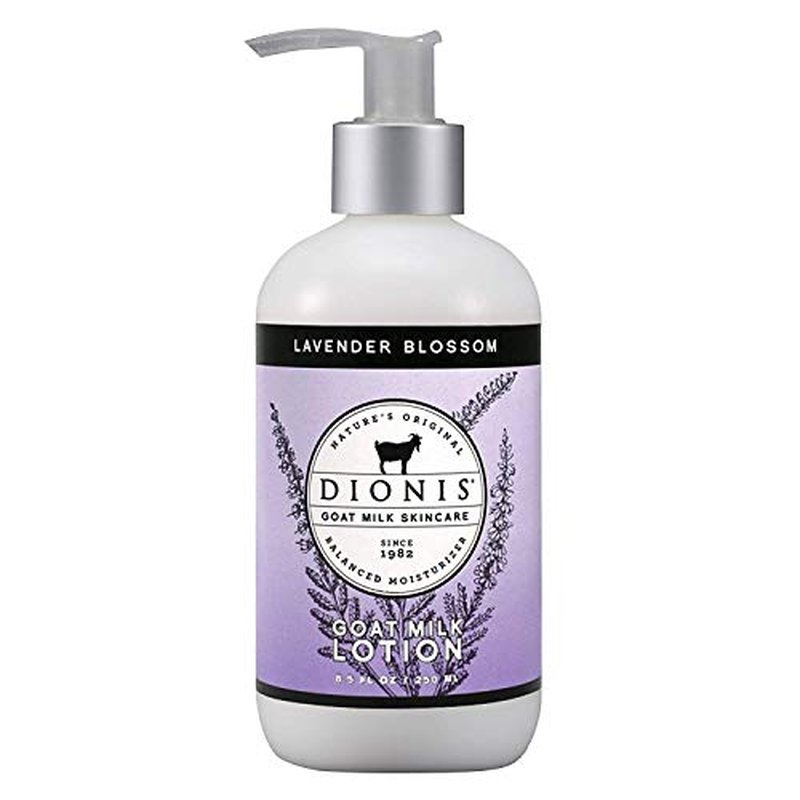 Dionis Goat Milk Skincare Lavender Blossom Scented Lotion 8.5oz, Hand & Body Cream 3.3oz and Bar Soap 6oz Bundle