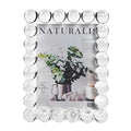DONOUCLS 5x7 Inch Crystal Picture Frame Wedding Tabletop Display with Gift Box - Clear