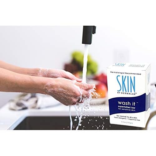 Wash It Superfatted Hypoallergenic Fragrance Free Cleansing Bar 2 Pack for Sensitive to Normal Skin | Helps Moisturize & Hydrate | Colorant & Lanolin Free Bar Soap | Safe for Kids, Adults, & Infants
