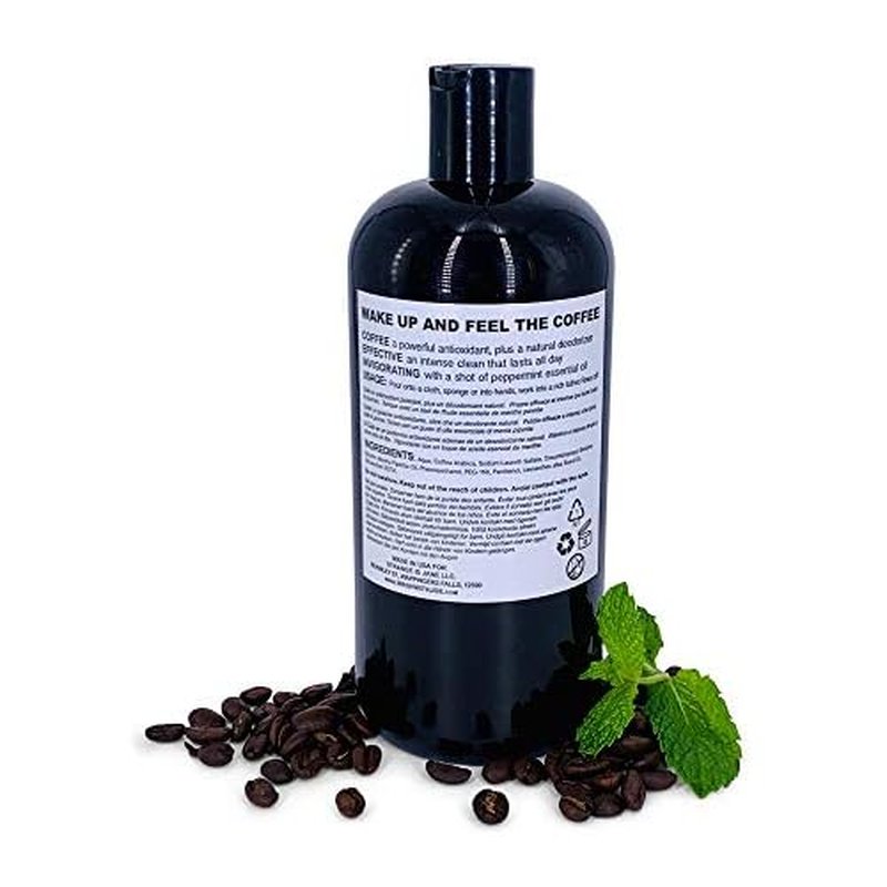 CoffeeMint - Coffee and Peppermint Body Wash for Women & Men - Vegan Body Wash, Paraben Free Body wash, Cruelty Free body Wash, (16 oz) - by Wash with Joe