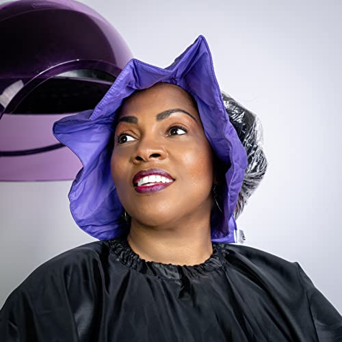 Hair Dryer Heat Shield Purple - Adjustable Reversible Heat Protection for Face & Ears