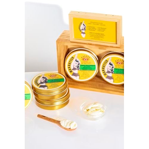 Manbutter Body Butter 4oz Full Skincare Healing Balm for Dry Skin Nourishing Moisturizer Natural Ingredients Soothing Relief