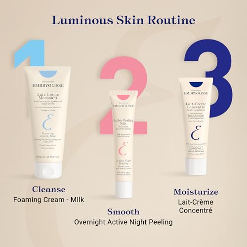 Embryolisse Active Night Peeling Treatment. Ultra Gentle Night Exfoliating Cream with Shea Butter for Radiant Skin. Leaves the Face Softer, Rejuvenated & More Radiant. 1.35 Fl Oz