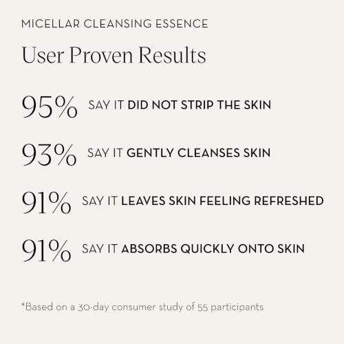 Furtuna Skin Micellar Cleansing Essence Water 0.5 Fl Oz - Dual-Use Cleanser & Toner, Organic Botanicals, Sensitive Skin, 15ml