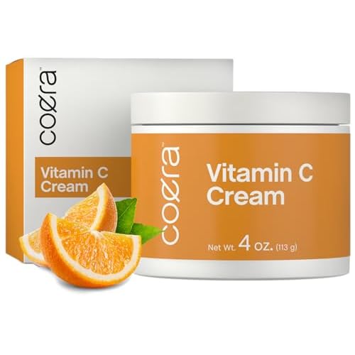 Coera Vitamin C Cream | 4oz | For Face, Dark Spots, Body, and Skin | Brightening, Hydrating, & Firming Moisturizer | Free of Parabens, SLS & Fragrances | Cruelty Free | Packaging May Vary