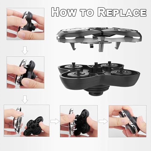 Replacement Head Compatible with Remington Balder Pro Head, Compatible with Remington Electric Shaver Model SPR-XR7000 (3 Pcs)