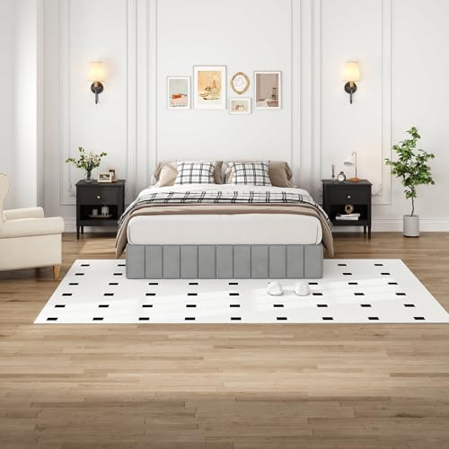 King 9 Inch Heavy-Duty Box Spring Mattress Foundation with Upholstered Cover - Upgrade Version