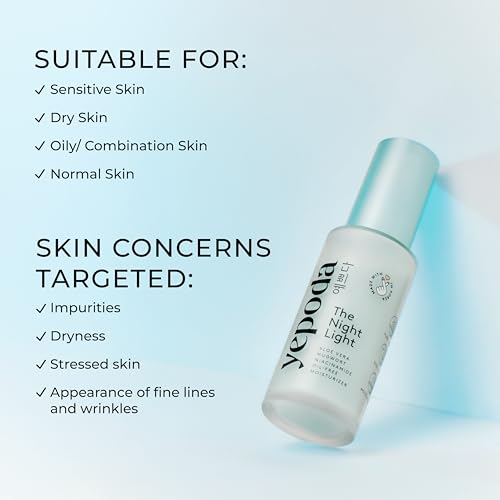 Yepoda 1.69 Fl Oz Vegan Night Moisturizer with Aloe Vera & Mugwort - All Skin Types
