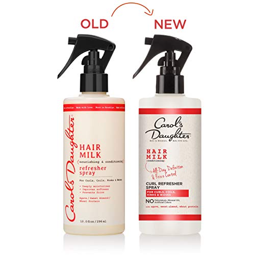 Carol's Daughter Hair Milk Curl Refresher Spray for Coils and Waves,with Agave,Sweet Almond and Wheat Protein,10 fl oz,(Pack of 2)