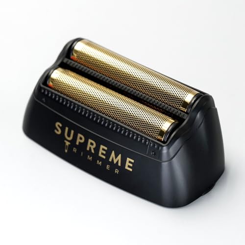 Supreme Trimmer Replacement Foil & Cutter SB63 | Hypoallergenic Foil for Crunch STF602 | Black