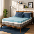 Sure2Sleep 2-Inch Gel Swirl Memory Foam Mattress Topper King Size - Cooling & Pressure Relief