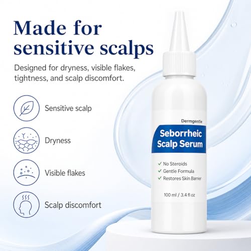 Dermgentle Seborrheic Scalp Serum - Fast-Acting Relief for Redness & Dermatitis, 1 Pack