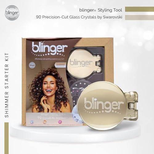 blinger® Shimmer Starter Set with Swarovski Crystals & Styling Tool - Variation of THIS listing