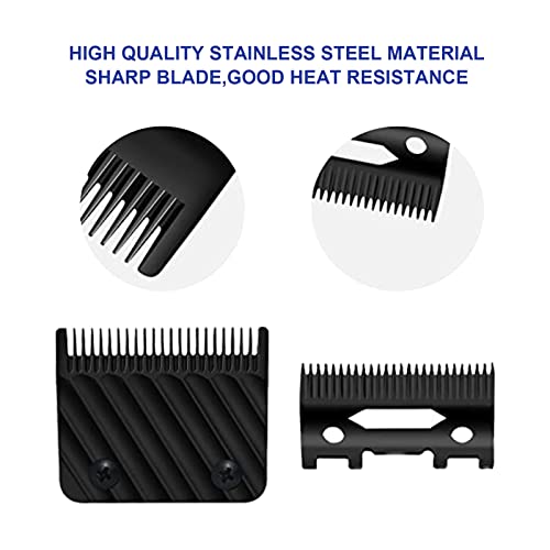 FX603B Black Graphite Fade Replacement Blades compatible with BaBylissPRO Barberology Replacement Clipper fade Blades FX870/FXF880/FX810/FX825/FX673N,2 Pcs