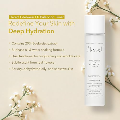 Edelweiss Hydrating Toner with 20% Edelweiss Extract & Flower Blends - All Skin Types