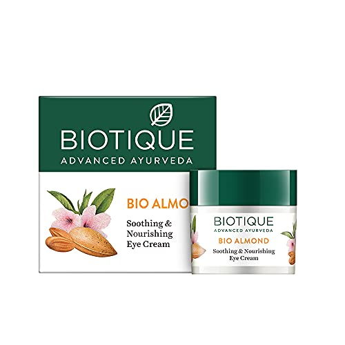 Biotique Almond Soothing Eye Cream - Nourishing 15g Natural Skin Care