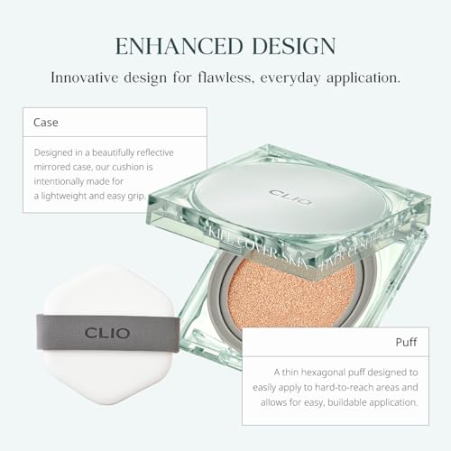 Lightweight Cushion Cover for CLIO Kill Cover Skin Fixer Refill 21C Lingerie (5.71 oz)