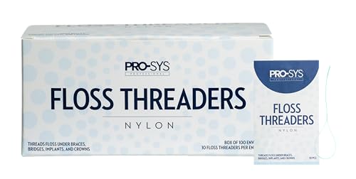 Dental Floss Threaders for Braces Bridges Implants - 1000 Count