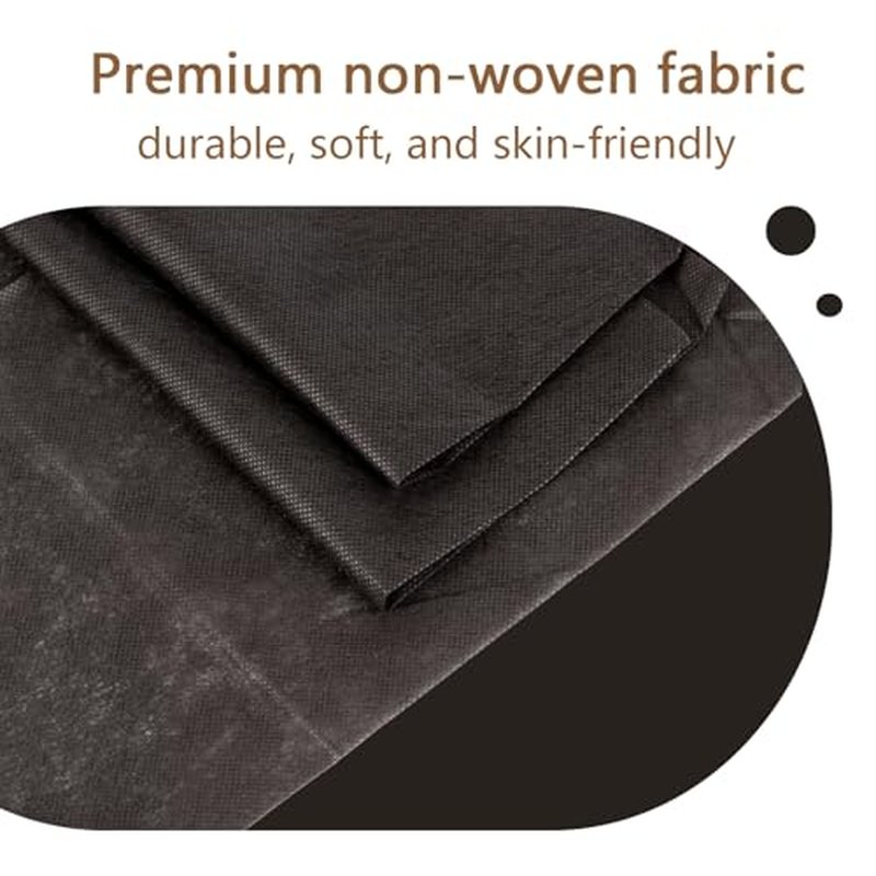 100PCS Disposable Bed Sheets, Black Disposable Massage Table Sheets, Disposable Bed Covers for SPA Lash Wax Tattoo Salon, Non Woven Fabric, 71" x 31" White