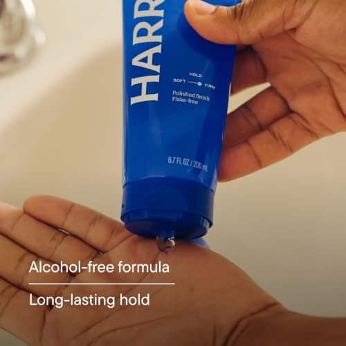 Harry's Hair Gel for Men - 6.7 Fl Oz Pack of 3 - Strong Hold, Alcohol-Free, Polished Finish