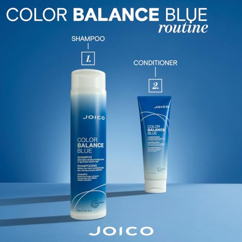 Joico Blue Shampoo 10.1 Fl Oz - Neutralize Brassy & Orange Tones, Color Safe