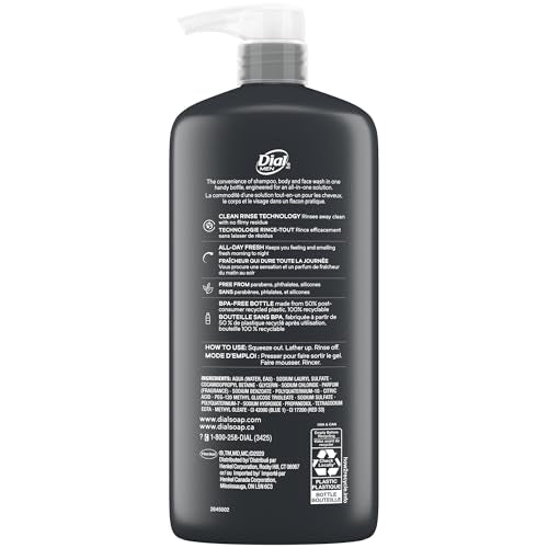 Men's 3-in-1 Body, Hair & Face Wash - Ultimate Clean, 23 Fl Oz, Pack of 3