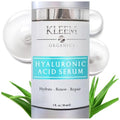 Kleem Pure Hyaluronic Acid Serum for Face with Vitamin C, Vitamin E & Green Tea | Anti Aging Hydrating Serum to Plump, Firm, Moisturize & Repair Skin | Plant-Powered Facial for Fine Lines | 1 fl oz