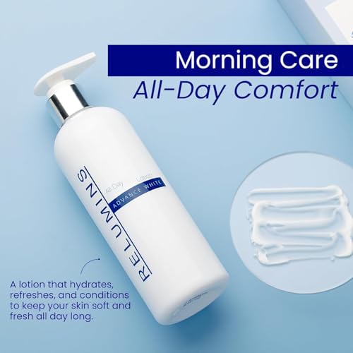 Relumins Advance All-in-One Day Lotion - Spring Glow Essential Lightweight, Fast-Absorbing Hydrating Moisturizer with Argan Oil ? Softens, Smoothens & Nourishes Skin - Paraben-Free Daily Lotion, 300ml
