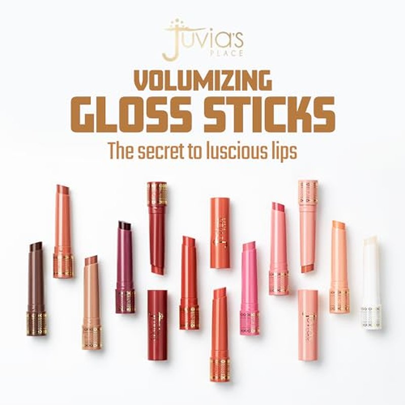Juvia's Place Volumizing Gloss Sticks Black Berry - Shiny Luscious Lips with Nourshing Hydration, Plumping, Lip Plumper, Plumping Lip Balm, Hydrating Lip Gloss