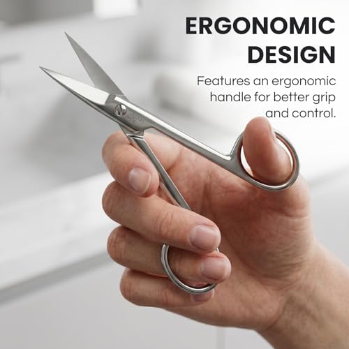 Heavy Duty German Nail Scissors - Precise Toenail Cutter for Thick Nails