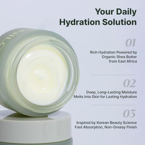 Face Moisturizer for Dry Skin with Organic Shea Butter - 1.69 Fl Oz
