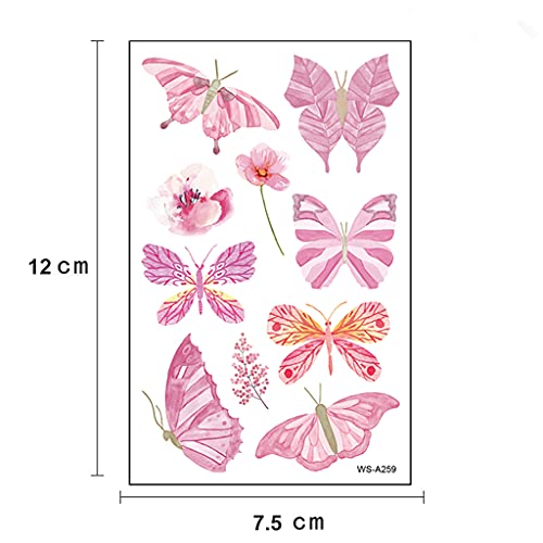 UV Shine Lightning Patterns Temporary Tattoos - Body Tattoo Set for Halloween, Cosplay, Festivals, Dance Parties, and Raves