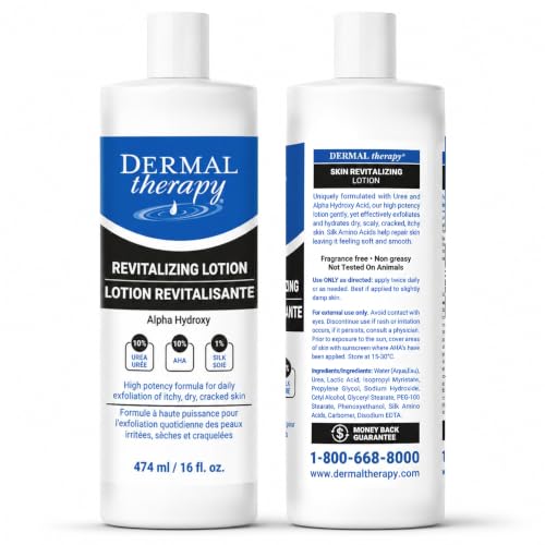 Revitalizing Body Lotion with 10% Urea and Lactic Acid - Fragrance-Free, Hydrating & Exfoliating for Dry Skin