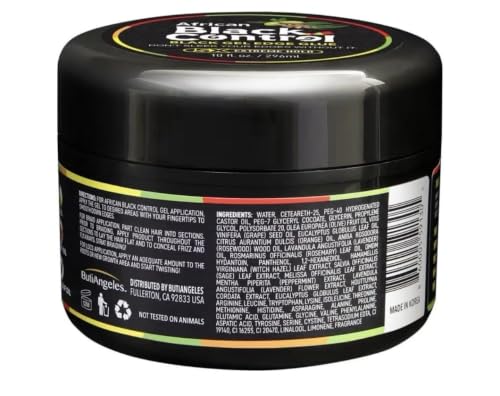 Black Gel Edge Glue for Hair Styling & Locs - 10 fl oz