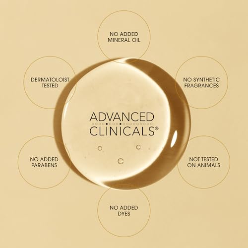 Vitamin C Body Oil - 12 Fl Oz Brightening Moisturizer for Radiance - Advanced Clinicals