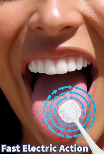 8 Pack Tongue Brush Heads for Philips Sonicare Electric Toothbrush - Fits 4100/5100/6100/9023, Not Essence/E Series or One, Family Size